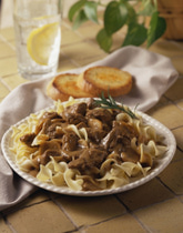 Beef Stroganoff on Mashed Potato GF FAMILY 4 SERVINGS